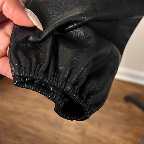 Olivaceous Black Faux Leather Top - Picture 11 of 11